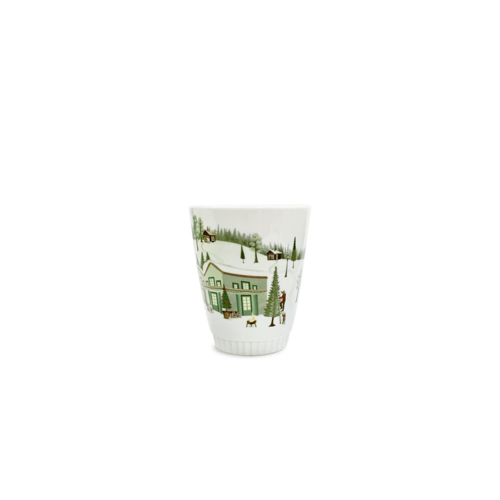 Winter Decor Toulouse Tumbler 9 oz, Set of 4 3" diam x 4" H - 9 oz - Set of 4