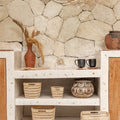 Woven Rattan Cube Storage Baskets Extra Small