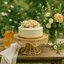 Woven Scallop Round Handwoven Iraca Cake Stand